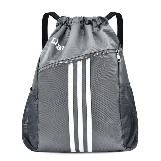 Esportes ao ar livre ginásio saco de basquete mochila para treinamento fim de semana bolsas grandes mulheres fitness feminino viagem yoga cordão saco dos homens