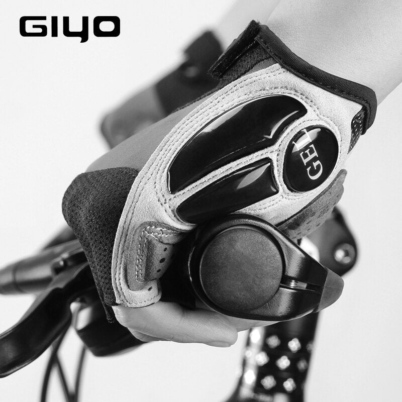 Luvas de bicicleta GIYO Meio dedo Luvas de esportes ao ar livre para homens e mulheres Almofada de gel respirável MTB Corrida de estrada Luvas de ciclismo DH