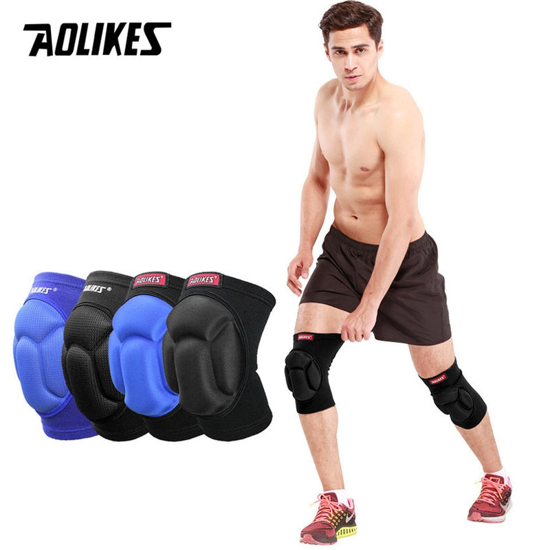 Produtos AOLIKES 1 par de joelheiras, futebol, vôlei, esportes radicais esqui joelheiras suporte de joelho fitness ciclismo joelheira protetor de joelho