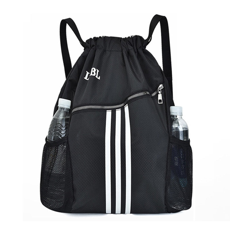 Esportes ao ar livre ginásio saco de basquete mochila para treinamento fim de semana bolsas grandes mulheres fitness feminino viagem yoga cordão saco dos homens