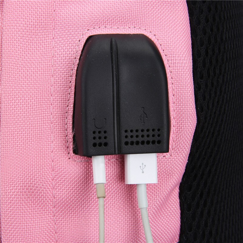 Bolsas escolares de lona usb para meninas adolescentes mochilas femininas mochilas pretas 2022 grande capacidade média alta faculdade adolescente mochila