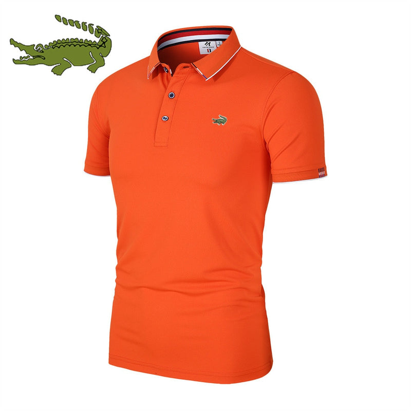 Camisa gola polo masculina venda quente camisa polo verão novo negócio lazer de alta qualidade lapela polo para o homem