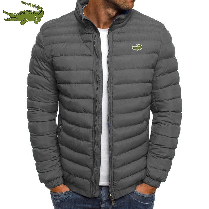 Jaqueta Inverno Quente masculino packable jaqueta leve para baixo cheio bolha jaqueta de esqui acolchoado mais grosso